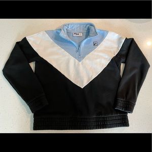 FILA Sweatshirt 💙 Blue, White, Black💙 Quarter Zip
